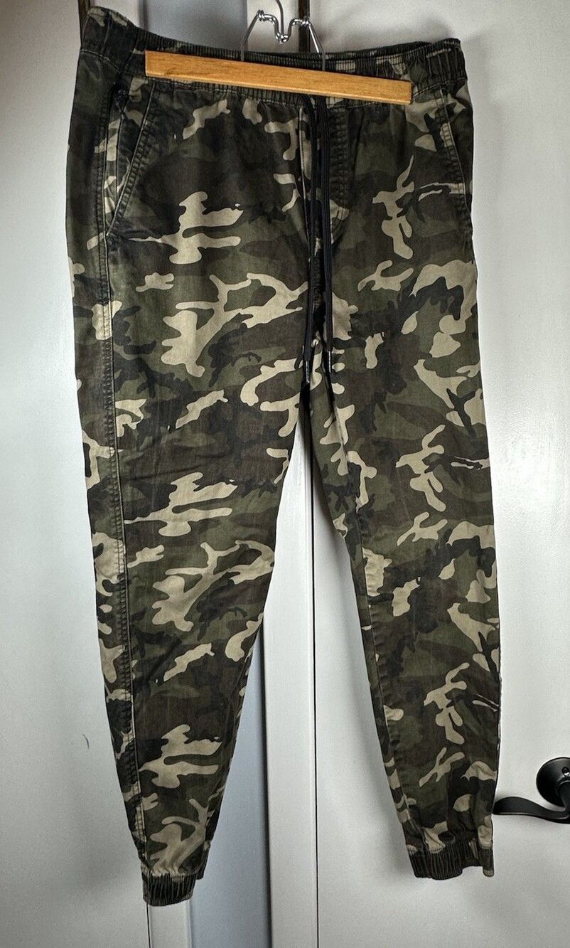 GC RSQ Camo Stretch Drawstring Double Pocket Jogger Pants Size M